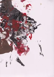 Abstract Red Paint Splash