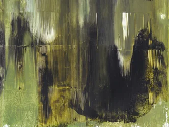 Dark Green Abstract Flow