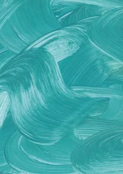 Flowing Teal Brushstrokes
