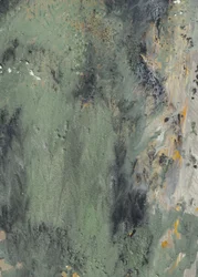 Muted Green Abstract Flow