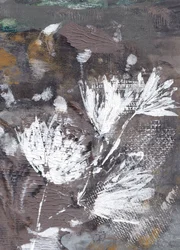 Textured White Flowers