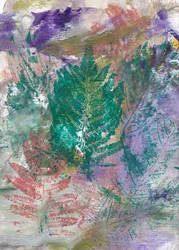 Vibrant Fern Impressions