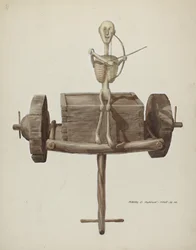 Penetente Death Cart & Death Figure
