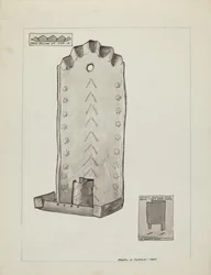 Tin Candle Sconce, 1935-1942