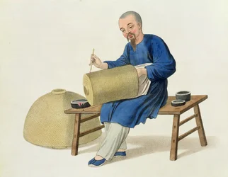 A Lantern Painter, Plate 20 from The Costume of China