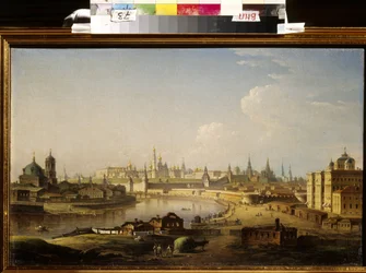 View of the Kremlin and the Orphanage in Moscow