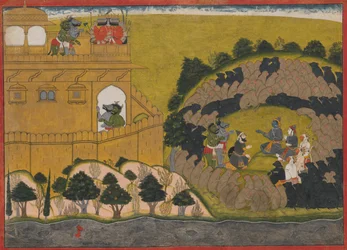 Rama Releases the Demon Spies Shuka and Sarana: Folio from the Siege of Lanka series