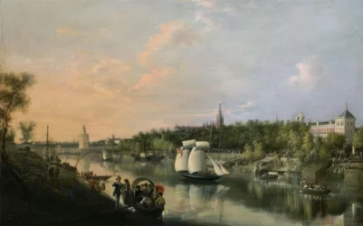 The Guadalquivir Passing Through Seville—1851—Oil on Canvas 86.5x135.4cm