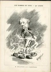 Illustration of Manuel Luque (1854-1919) for the Cover of La Caricature (1880)