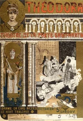 Theodora, at the Porte Saint Martin theatre in Paris. Illustration by Manuel Orazi