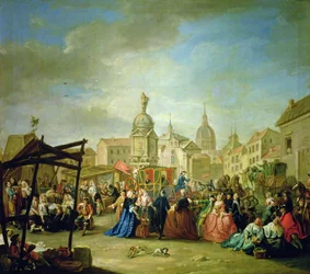 The Madrid Fair in the Plaza de la Cebeda