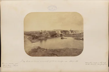 View of an Excavation Made on the Reef at Barreta