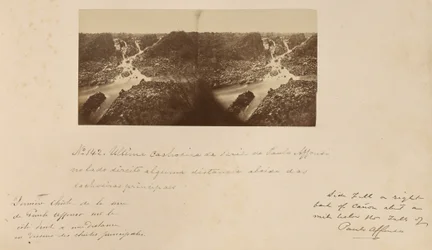 Last Waterfall of the Paulo Affonso Series on the Right Side Some Distance Below the Main Waterfalls