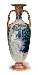 The Siren, Minton Vase by Marc-Louis-Emmanuel Solon