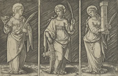 Saint Barbara, Saint Catherine, Saint Lucy