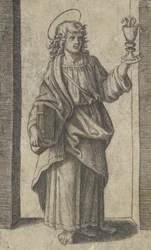 Saint John, Book in Right Hand Chalice in Left, from the Series 