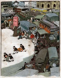 Traffic at the Place de l