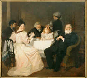 Francisque Sarcey, Literary Critic, at the House of the Daughter of Adolphe Brisson