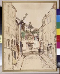 Le Moulin de la Galette: View of the Famous Cabaret of Montmartre