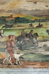 Hunting scene (detail)