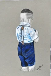 Boy in Suspenders