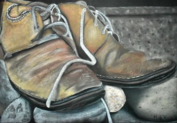 Old Boots on Rocks