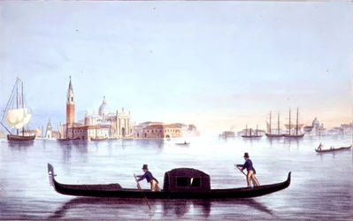 Venetian Gondola (litho)