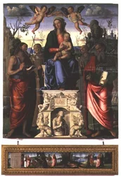 Madonna and Child with St. John the Baptist, St. Bernardino of Siena and St. Jerome