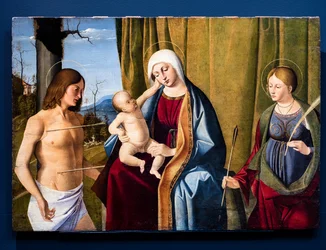 The Virgin and Child Between Saint Sebastian and Saint Ursula