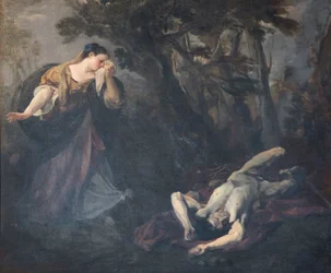 St Margaret of Cortona finds the body of her lover