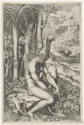 Venus Wounded by the Thorn of a Rose
