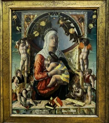 The Virgin and Child with Eight Angels