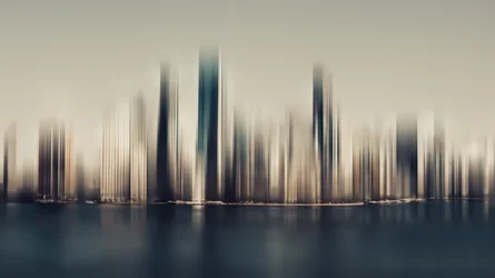 Abstract Cityscape Reflection