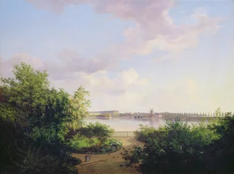 The Garden of Johannes Amsinck on the Binnenalster, 1837