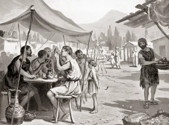 One of the Laws of Lycurgus, the Spartan Reformer, Was That No One Should Eat Their Meals at Home or in Private, from Hutchinson
