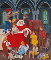 Father Christmas on Christmas Eve