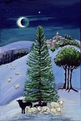 Sheep in a Winter Landscape