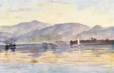 Beyrout, showing Mount Sannin and the Lazaretto, Early Morning Light