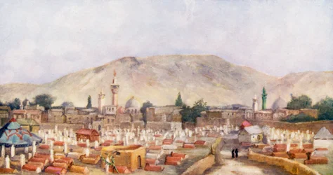 Moslem Cemetery in the Meidan, Damascus
