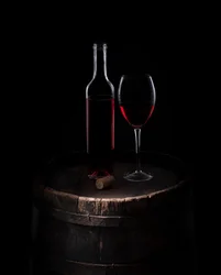 Classic Red Wine Still Life