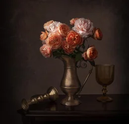 Dark Rose Still Life