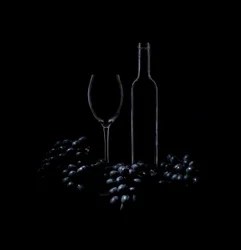 Elegant Wine Still Life