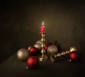 Festive Christmas Candle