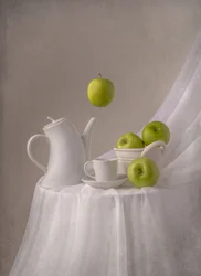 Floating Green Apples
