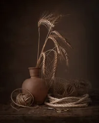 Golden Wheat Still Life