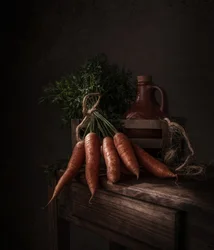 Rustic Carrots Harvest