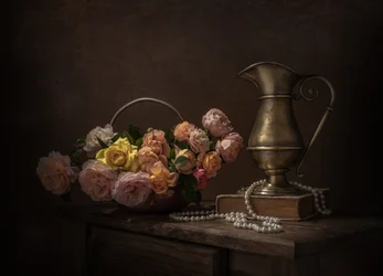 Vintage Roses Still Life