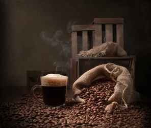 Warm Coffee Still Life