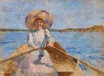 Woman Rowing, Sketch