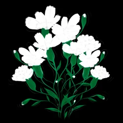 White Carnations, 2020